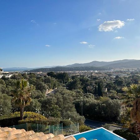 Appartement Vue Sur Mer, Piscine, Garage Prive Bormes-les-Mimosas Bagian luar foto